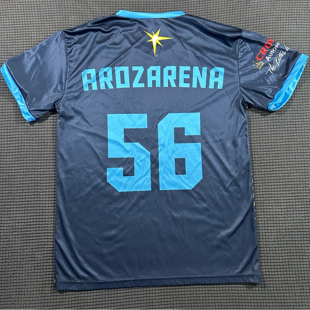 Tampa Bay Rays Randy Arozarena 56 Promo Jersey BDA Sports Mens Medium Blue - Picture 5 of 8